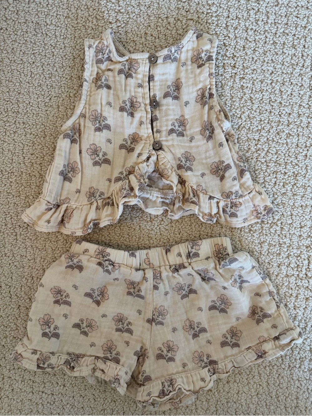 Rylee & Cru Floral Ruffle Set - Picture 2 of 4
